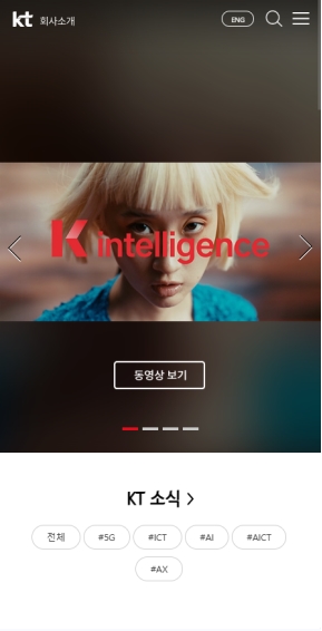 케이티 회사소개 국문 모바일 웹					 					 인증 화면